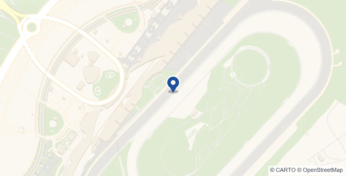 Map showing the Aura Brokerage office area in Nad Al Sheba (Meydan), Dubai